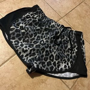VS PINK cheetah print running shorts